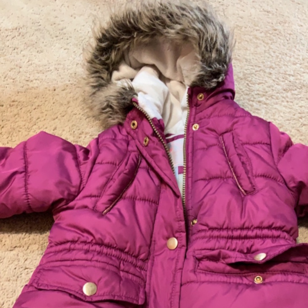 Carter’s winter coat with fur hood.